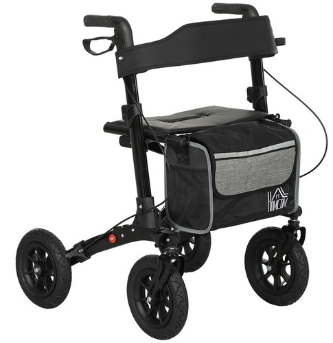Homcom folding rollator - folding, walker