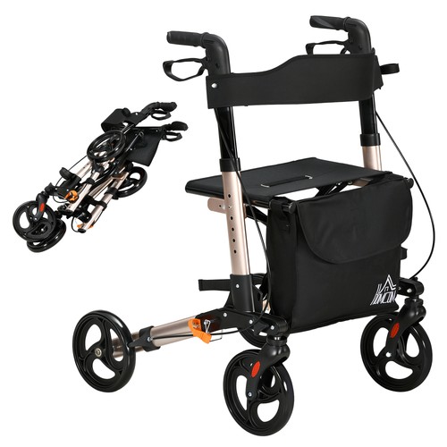 Homcom wheel rollator - homcom, 4