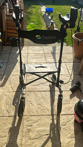 Helavo wheel black rollator - 4-wheel,