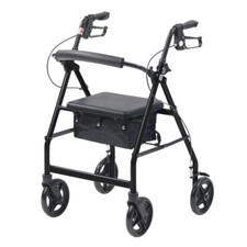 Lightweight rollator folding