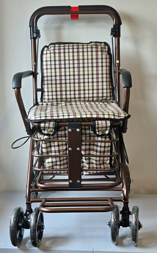 Wheel rollator walker with - 4-wheel,