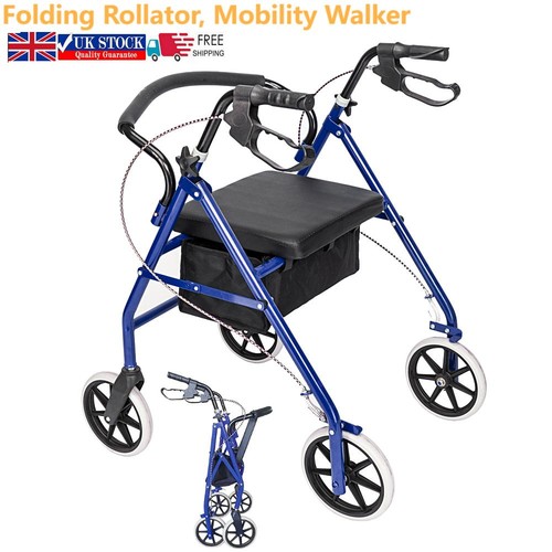 Wheels folding rollator - folding,