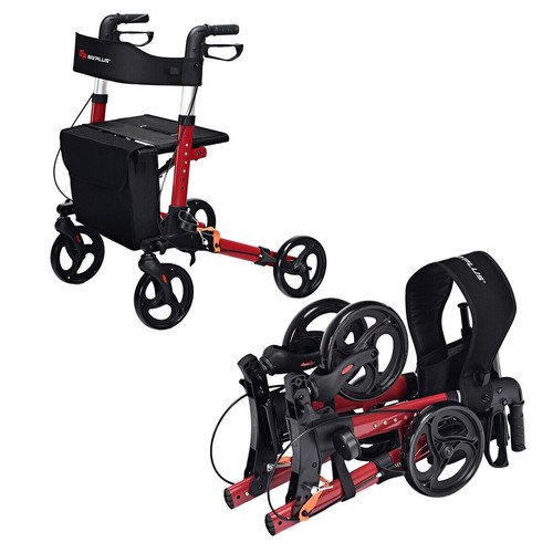 Folding rollator walker - folding,