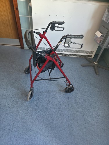 Steel rollator walker - steel, with
