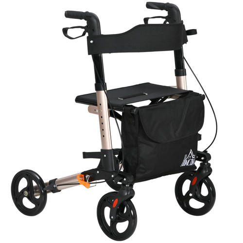 Wheel rollator walker with - rollator,