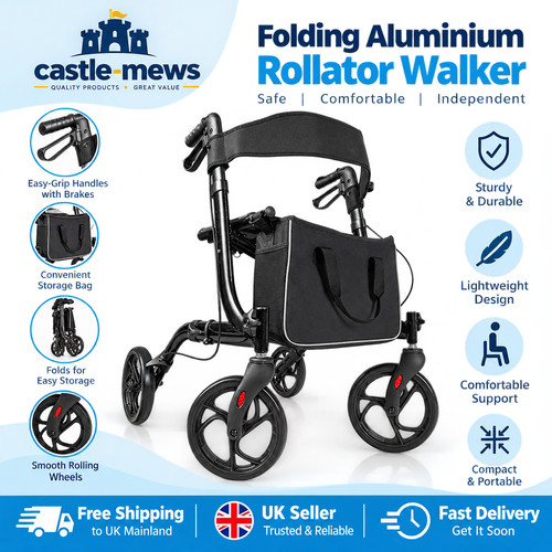 Folding rollator walker - rollator,