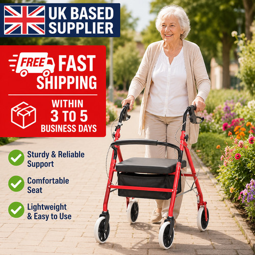 Lightweight folding rollator - lightweight,