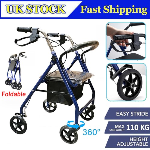 Lightweight foldable rollator - foldable,