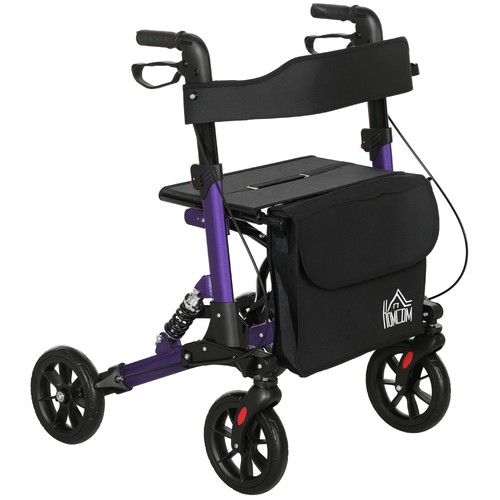 Homcom folding rollator walker - rollator,