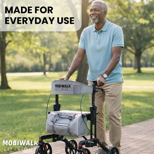 Sit right rollator walker - sit-right, with