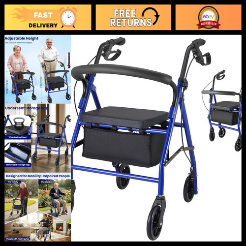 Folding rollator walker with - folding,