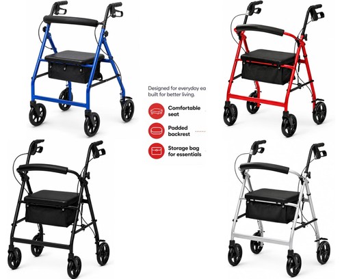 Lightweight aluminium rollator - lightweight,