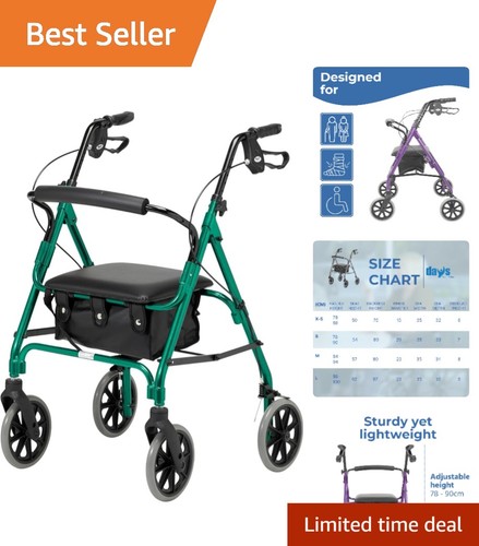 Racing green rollator walker - racing,