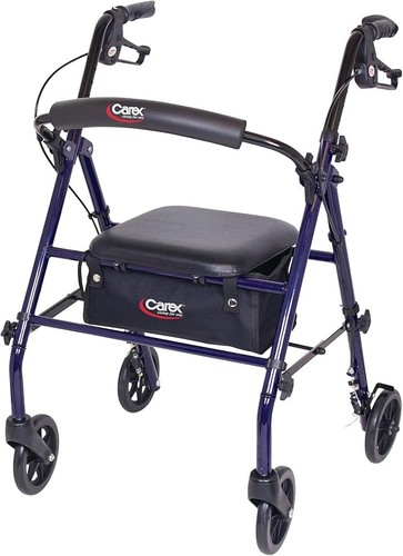 Carex steel rollator walker - steel,