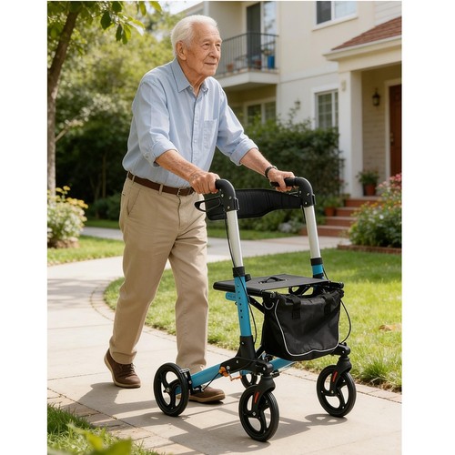 Wheel rollator walker with - 4,